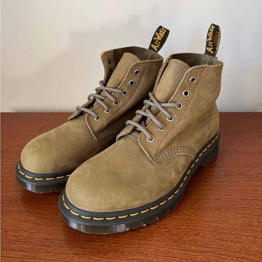 Dr. Martens Olive Suede Boots NEW